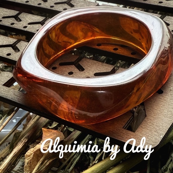 Alquimia Amber and Silver Bangle - Picture 1 of 1